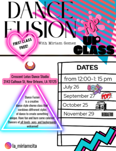 DANCE FUSION - POP UP!!! Dance 101