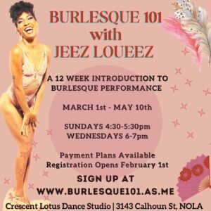 Burlesque Series with Jeez Loueez - SOLD OUT
